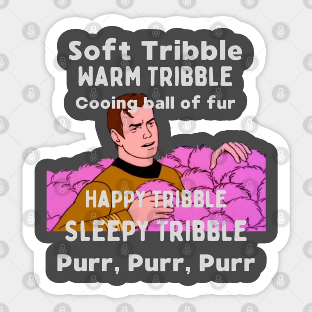 Soft Tribble, Warm Tribble Sticker by The Convergence Enigma